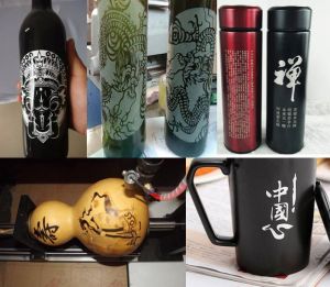红河哈尼族彝族自治州石屏县酒瓶葫芦工艺品激光雕刻机